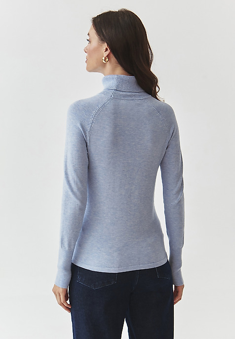 CLASSIC LADIES' TURTLENECK JUMPER — NEKOKI 1 BLUE 2