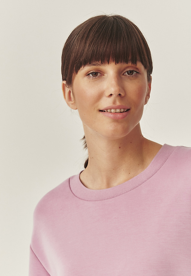 BLUZA BOMBKA Z MODALEM - BONKA 1 BLUZA BOMBKA Z MODALEM - BONKA 1 FIOLETOWY 4