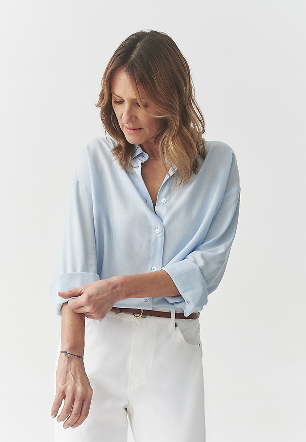 VISCOSE SHIRT — GARDIA VISCOSE SHIRT — GARDIA NIEBIESKI 6