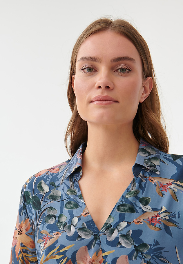 LADIES’ STRIPED BLOUSE IN FLORAL PATTERN SASENAK LADIES’ STRIPED BLOUSE IN FLORAL PATTERN SASENAK MULTICOLOR 4