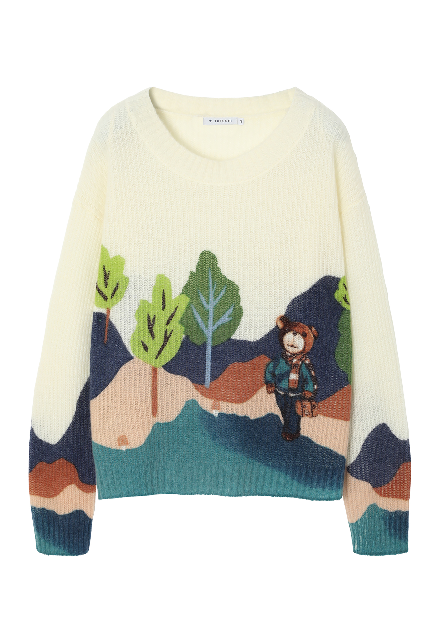 PULOVER DE DAMĂ, CU IMPRIMEUL URSULEȚULUI DE PLUȘ - FAIRY 1 MULTICOLOR 2