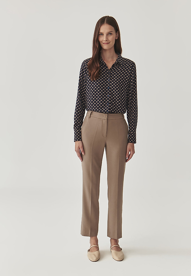 ELEGANT LADIES’ SUIT TROUSERS - LANKA 1 ELEGANT LADIES’ SUIT TROUSERS - LANKA 1 BEŻOWY 1
