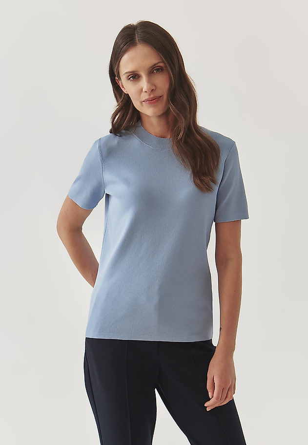 LADIES’ SHORT-SLEEVED BLOUSE - NORA LADIES’ SHORT-SLEEVED BLOUSE - NORA BLUE 3