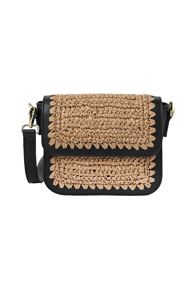 PAPER STRAW SHOULDER BAG — LYSSE PAPER STRAW SHOULDER BAG — LYSSE BEŻOWY 4