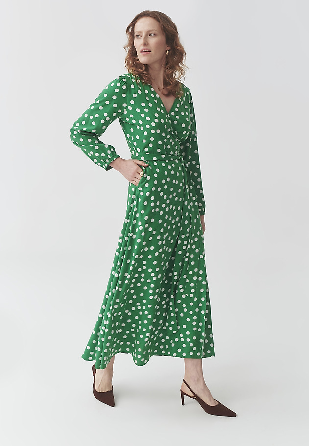 ROCHIE MAXI DIN VISCOZĂ, CU BULINE — SIA ROCHIE MAXI DIN VISCOZĂ, CU BULINE — SIA MULTICOLOR 2