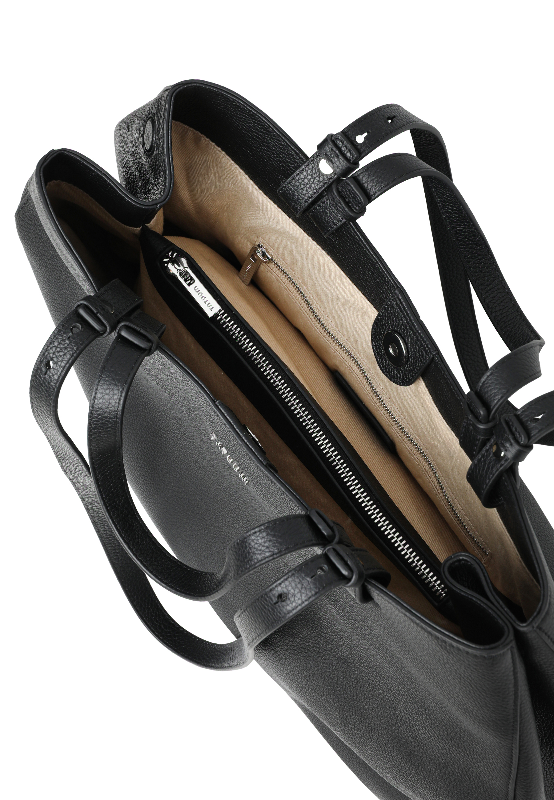 DÁMSKA KOŽENÁ KABELKA – LIVETTA ČIERNA 2