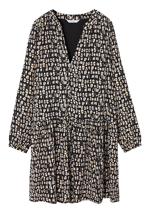 ŠATY Z VISKÓZY S ORIGINÁLNYM DIZAJNOM - MARLI HNEDÁ 2