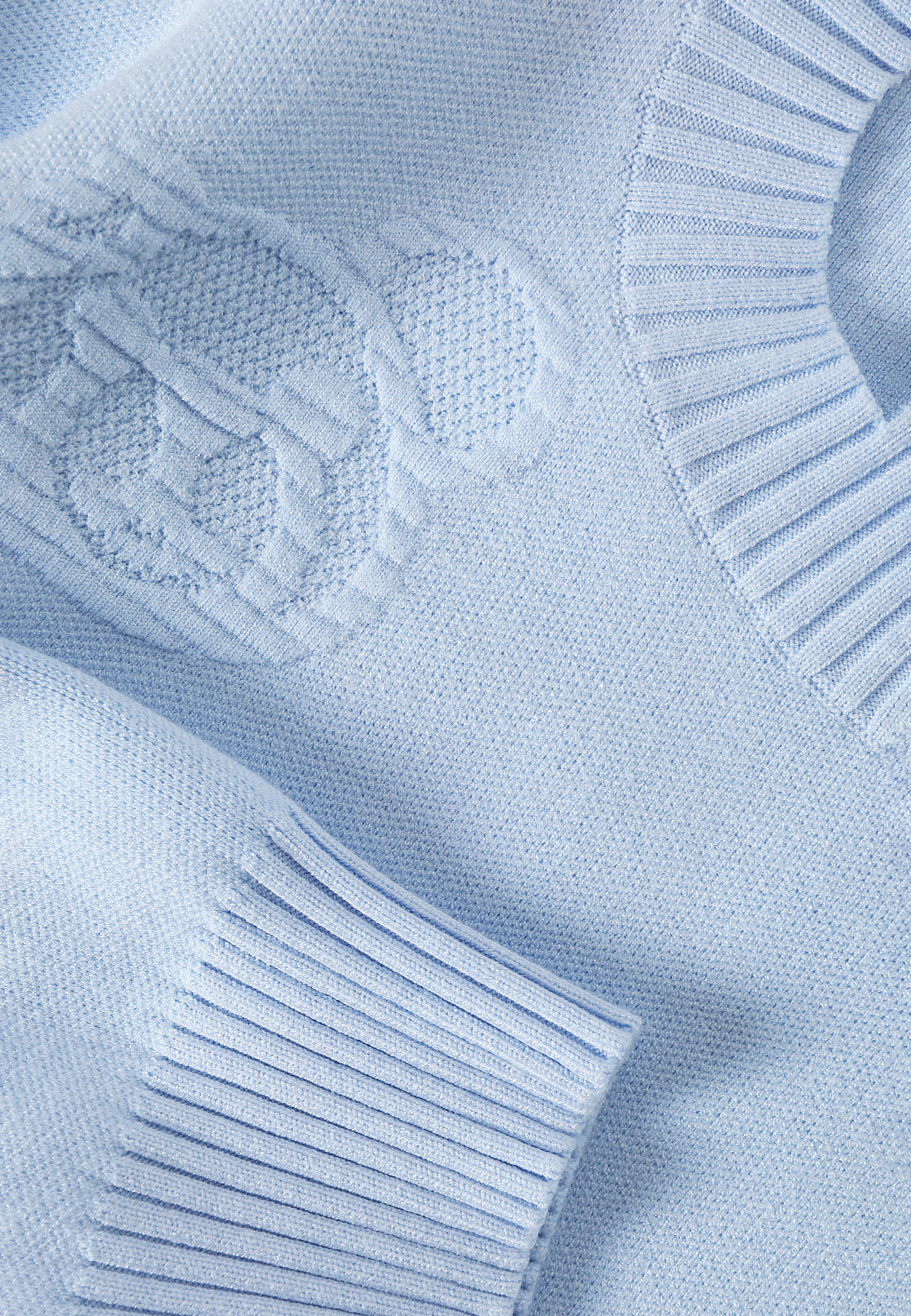 DAMSKI SWETER Z WYSZYWANYM WZOREM — SWEETY NIEBIESKI 2