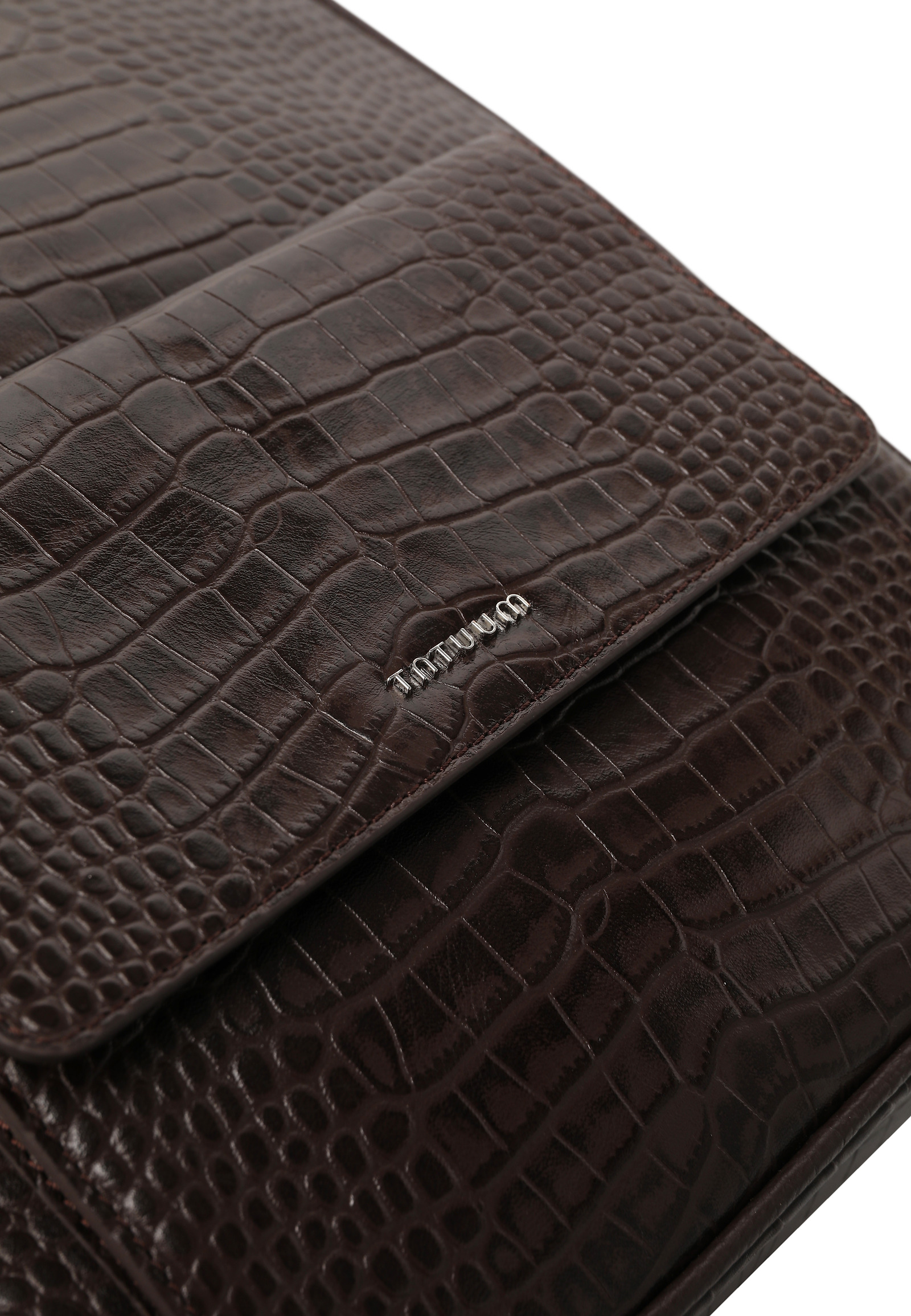 LEATHER BACKPACK WITH ANIMAL MOTIF - COBRA LEATHER BACKPACK WITH ANIMAL MOTIF - COBRA BROWN 115080