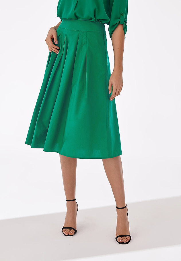 COTTON SKIRT - LORIKA COTTON SKIRT - LORIKA GREEN 2