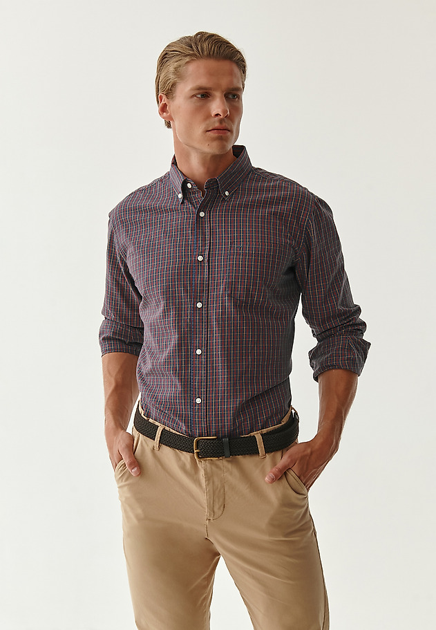 MEN'S CHECKERED SHIRT CHARLES 1 CLASSIC MEN'S CHECKERED SHIRT CHARLES 1 CLASSIC RED 1