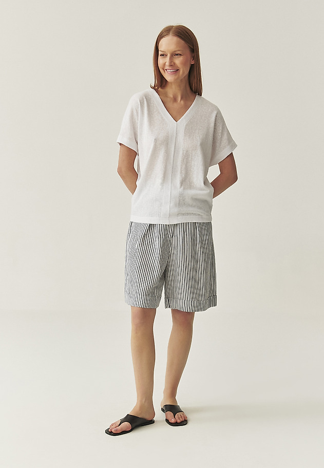 KNITTED BLOUSE WITH COTTON - ZELIJA KNITTED BLOUSE WITH COTTON - ZELIJA BIAŁY 4