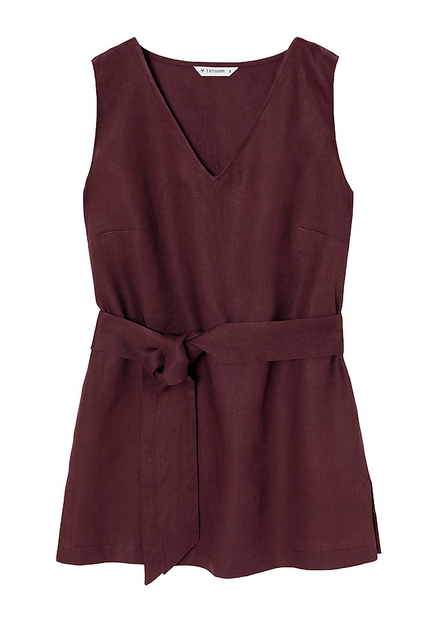 DÁMSKÁ LNĚNÁ HALENKA SE ZAVAZOVÁNÍM V PASE - FLAVIA DÁMSKÁ LNĚNÁ HALENKA SE ZAVAZOVÁNÍM V PASE - FLAVIA FIALOVÁ 7