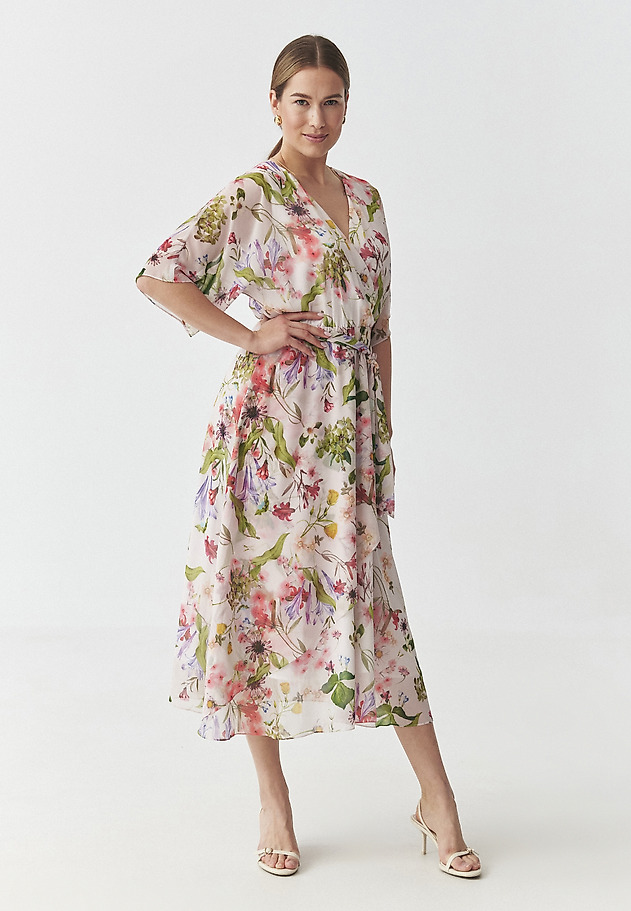 CHIFFON FLORAL DRESS - BOSANI CHIFFON FLORAL DRESS - BOSANI MULTIKOLOR 3