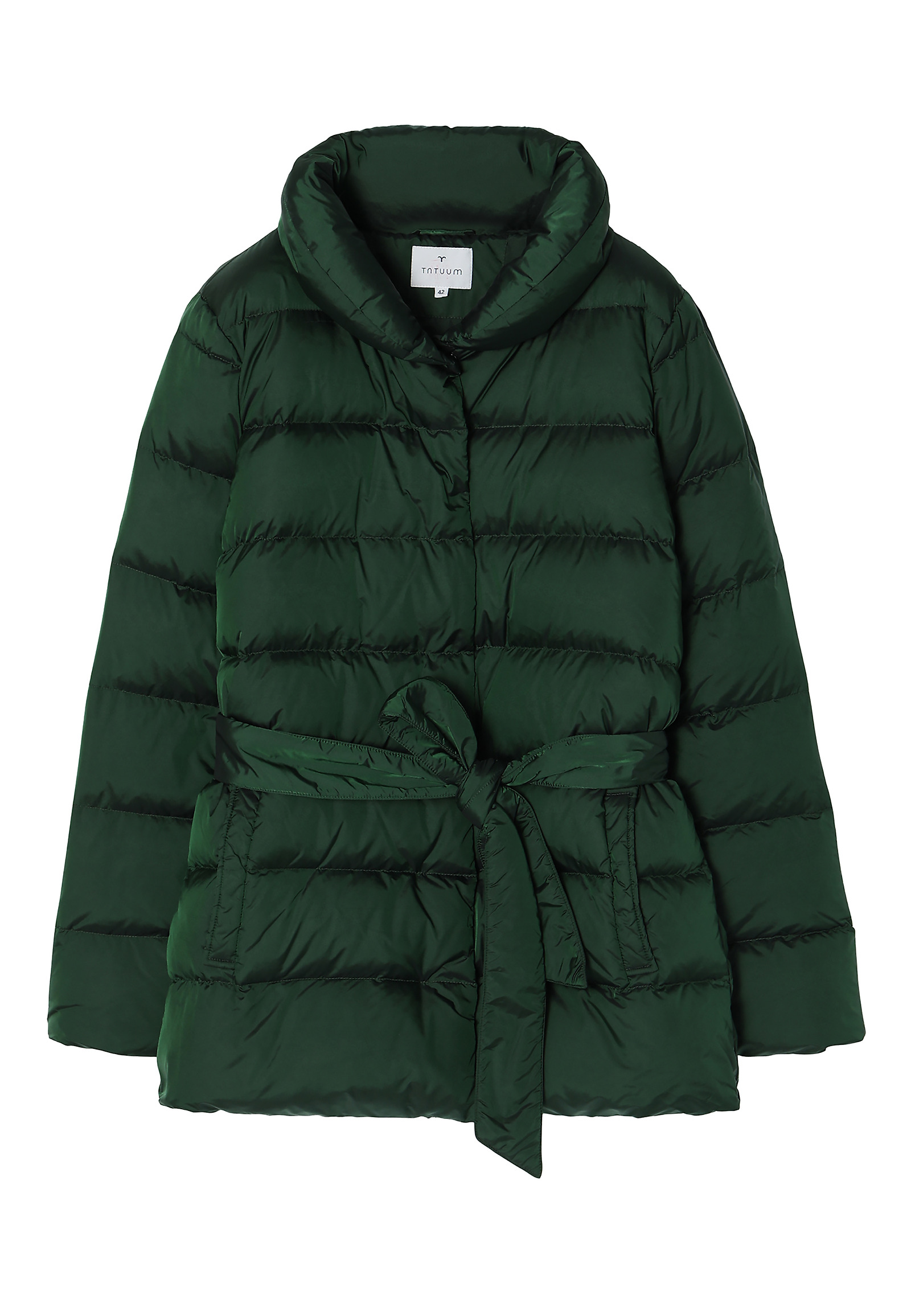 DAMSKA PUFFER JAKNA S KRAVATO ZOA DAMSKA PUFFER JAKNA S KRAVATO ZOA ZELENA 91500