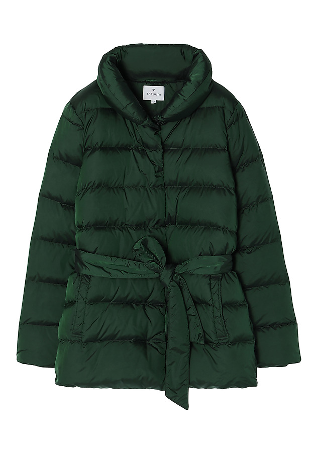 LADIES’ PUFFER JACKET WITH TIE ZOA LADIES’ PUFFER JACKET WITH TIE ZOA ZIELONY 7