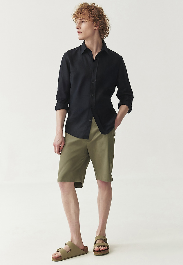 FÉRFI LINEN ING - MARCO SLIM FÉRFI LINEN ING - MARCO SLIM SÖTÉTKÉK 5