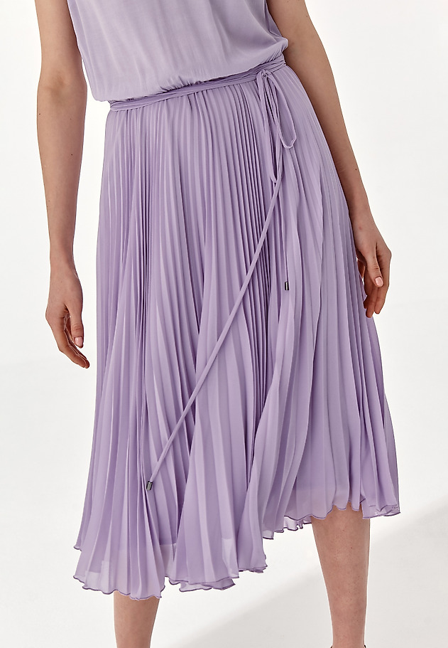 SUKIENKA Z PLISOWANYM DOŁEM LUNI SUKIENKA Z PLISOWANYM DOŁEM LUNI FIOLETOWY 5