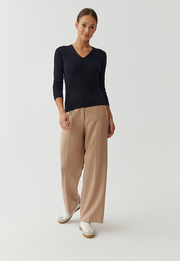 LADIES’ CLASSIC SWEATER - TESSO LADIES’ CLASSIC SWEATER - TESSO GRANATOWY 2