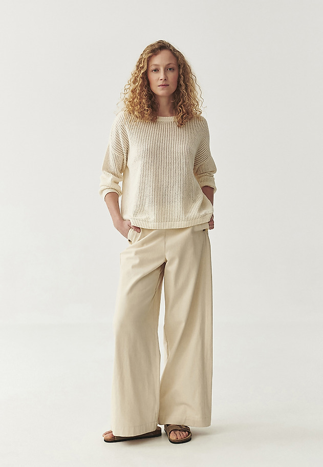 LADIES' LINEN-COTTON JUMPER ARLES color YELLOW