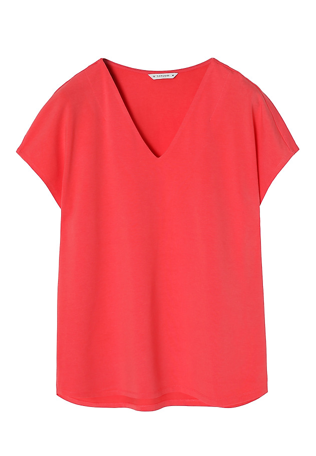 LADIES’ BLOUSE WITH V-SHAPED NECKLINE - NESTI LADIES’ BLOUSE WITH V-SHAPED NECKLINE - NESTI CZERWONY 5