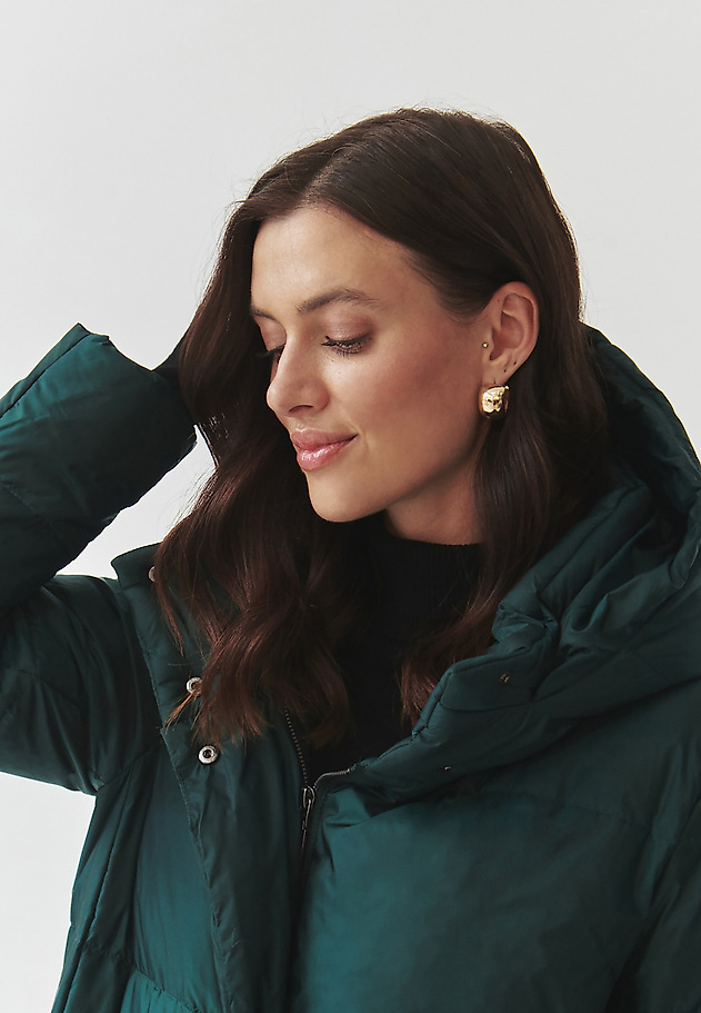 LADIES' FABRIC COAT WITH FILLING — MORENA LADIES' FABRIC COAT WITH FILLING — MORENA ZIELONY 5