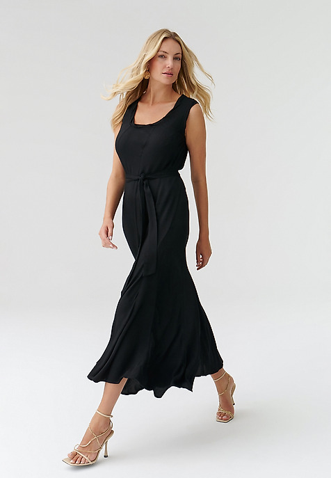 LADIES’ MIDI DRESS CELLA BLACK 2