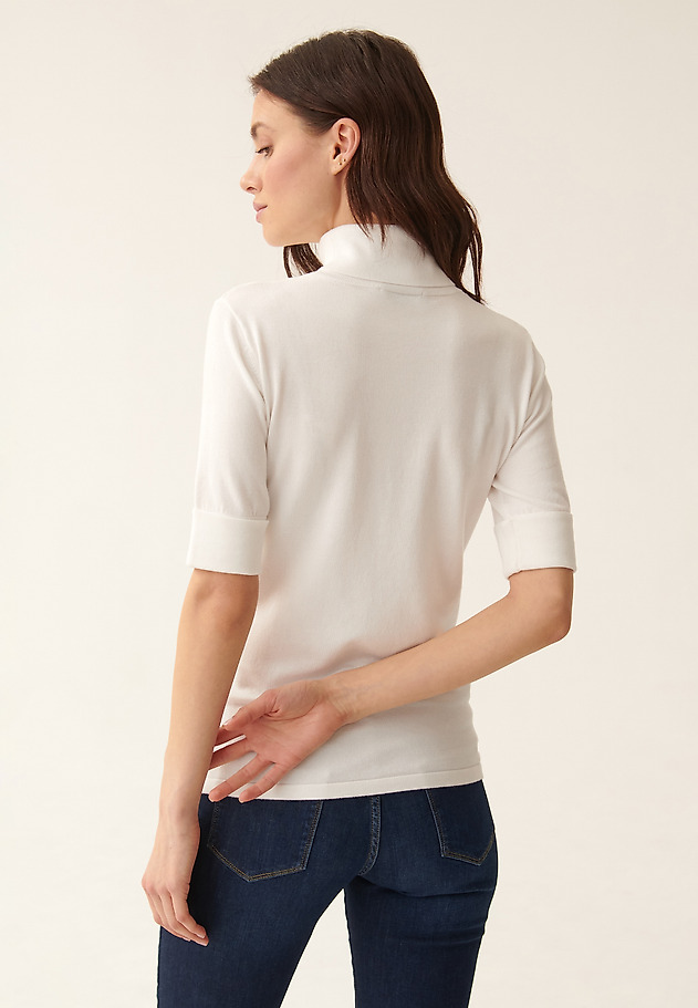 LADIES' SHORT-SLEEVED TURTLENECK LU LADIES' SHORT-SLEEVED TURTLENECK LU ECRU 3