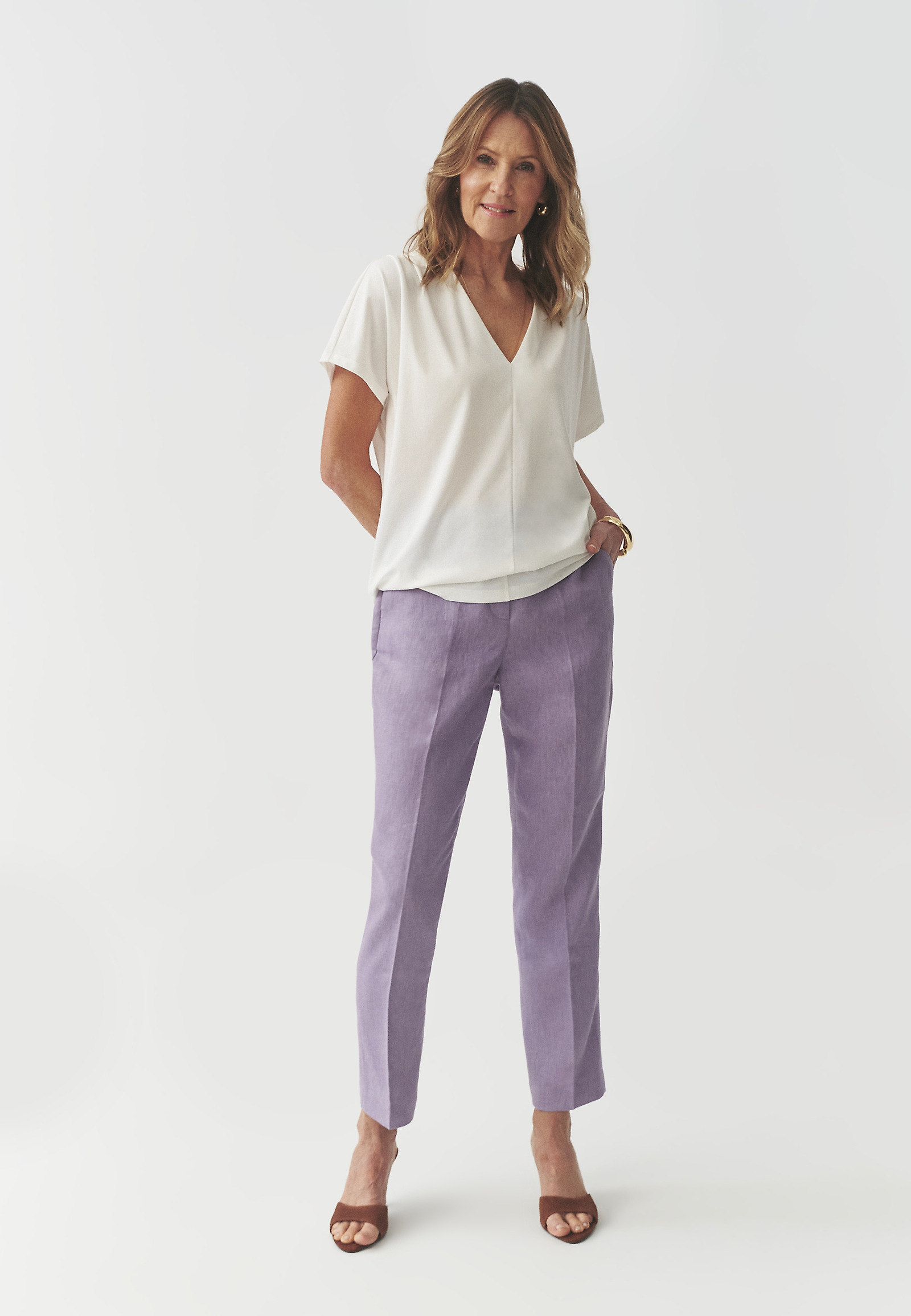BLUZĂ DE DAMĂ, CLASICĂ, DIN TRICOT SIMPLU — KALA BLUZĂ DE DAMĂ, CLASICĂ, DIN TRICOT SIMPLU — KALA ECRU 105476