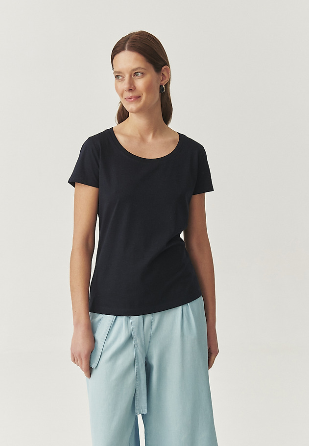 COTTON T-SHIRT - ANTONIA COTTON T-SHIRT - ANTONIA GRANATOWY 2