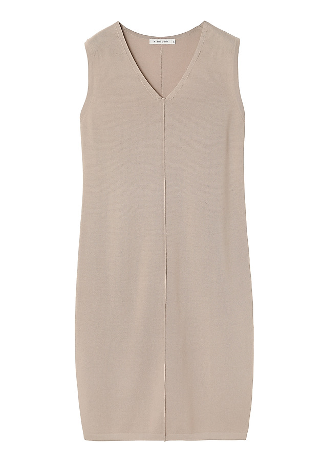 LADIES’ DRESS WITH V-SHAPED NECKLINE - AUDREY LADIES’ DRESS WITH V-SHAPED NECKLINE - AUDREY BEŻOWY 6