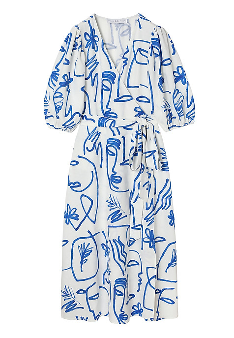 ROCHIE MAXI, PARTE PESTE PARTE, CU MODEL - POLIKA MULTICOLOR 2