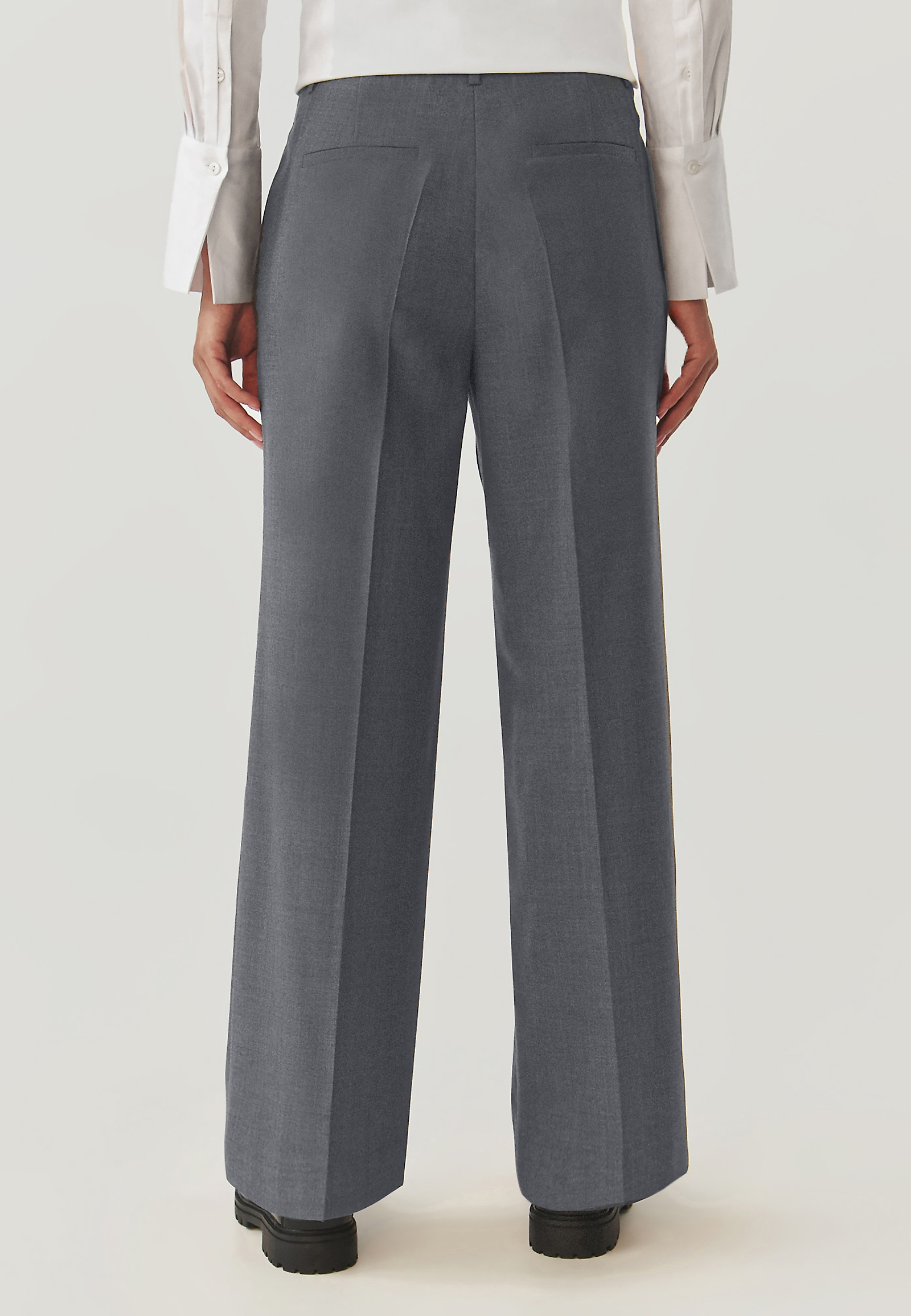 LADIES’ WIDE LEG TROUSERS - MASDA 1 LADIES’ WIDE LEG TROUSERS - MASDA 1 GREY 103940
