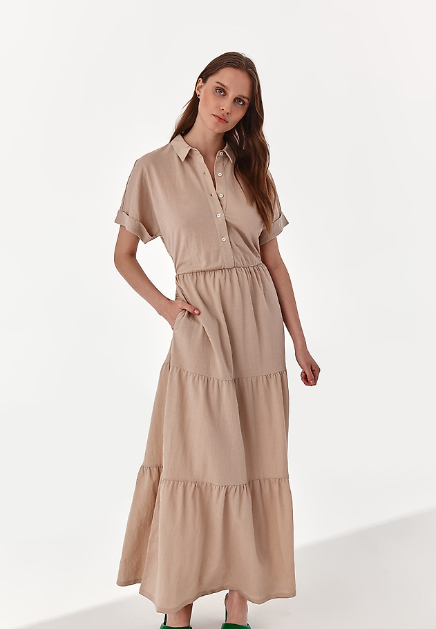 MAXI DRESS KOLAMBO MAXI DRESS KOLAMBO BEŻOWY 5