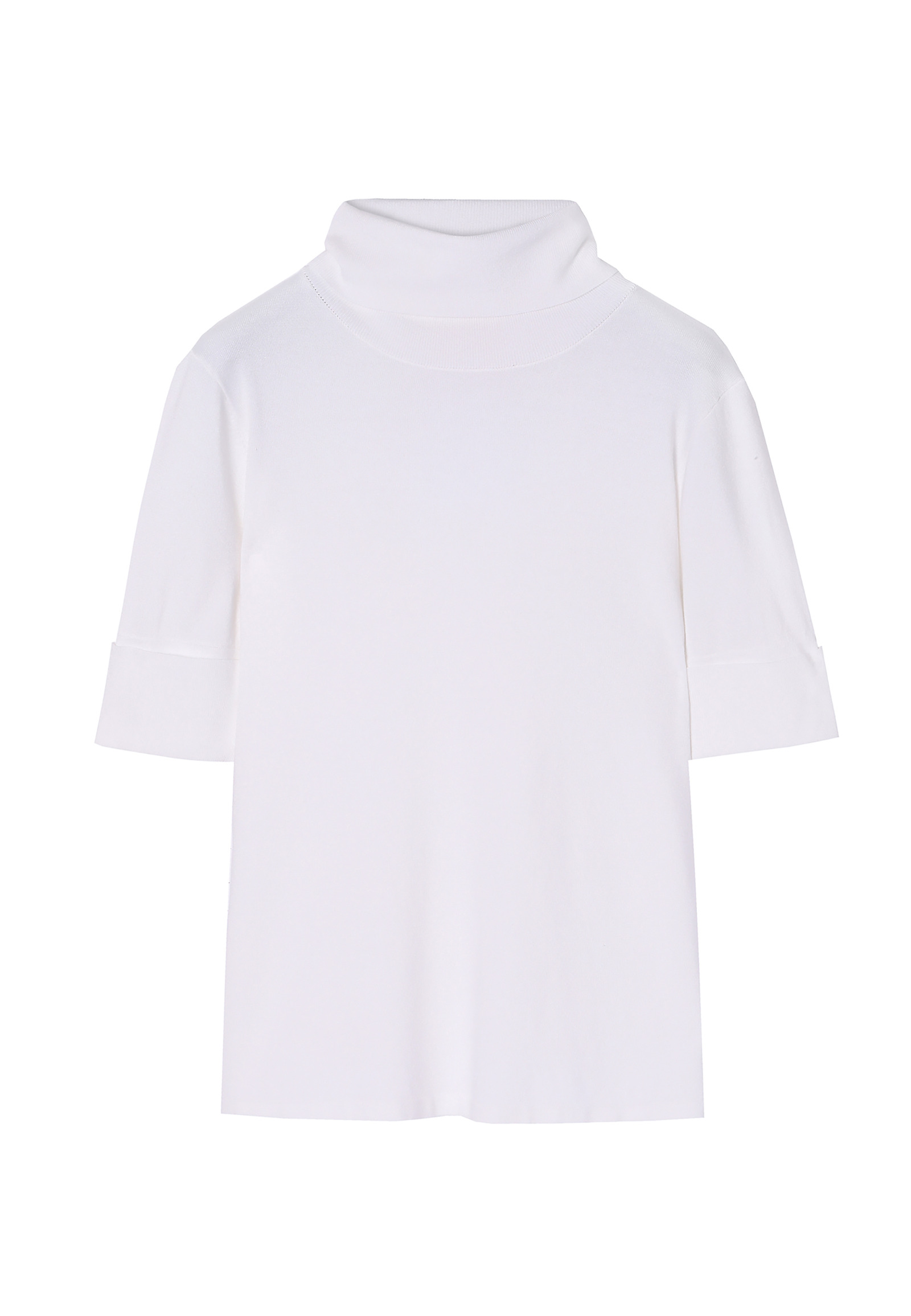 LADIES' SHORT-SLEEVED TURTLENECK  LU LADIES' SHORT-SLEEVED TURTLENECK  LU ECRU 85688