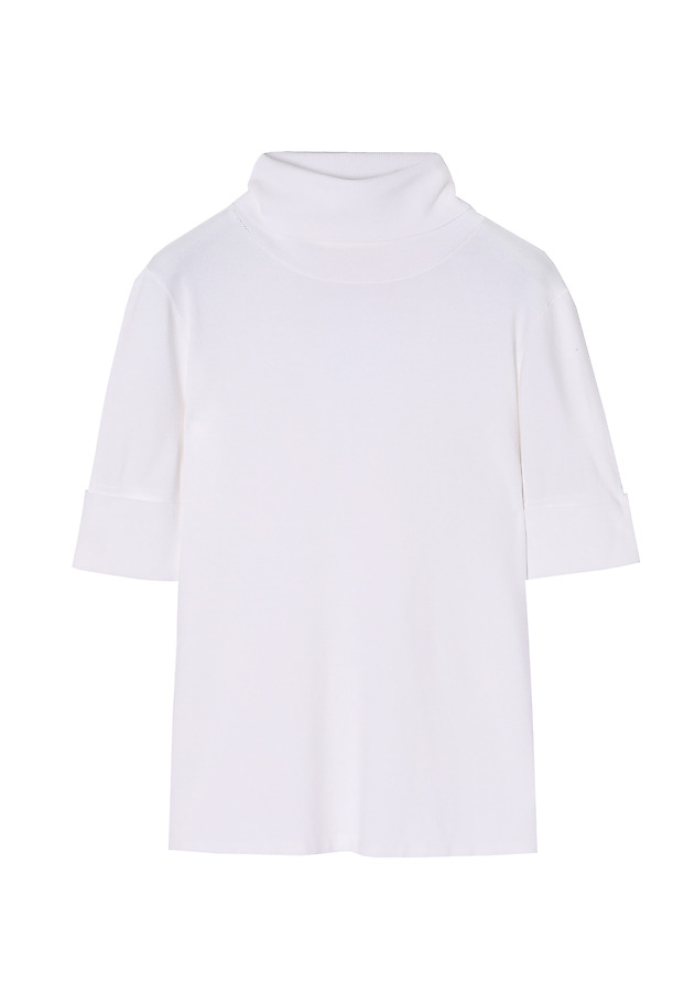 LADIES' SHORT-SLEEVED TURTLENECK LU LADIES' SHORT-SLEEVED TURTLENECK LU ECRU 5