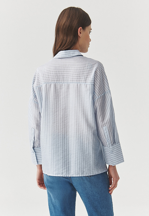 OVERSIZED STRIPED SHIRT — RAYA OVERSIZED STRIPED SHIRT — RAYA NIEBIESKI 4