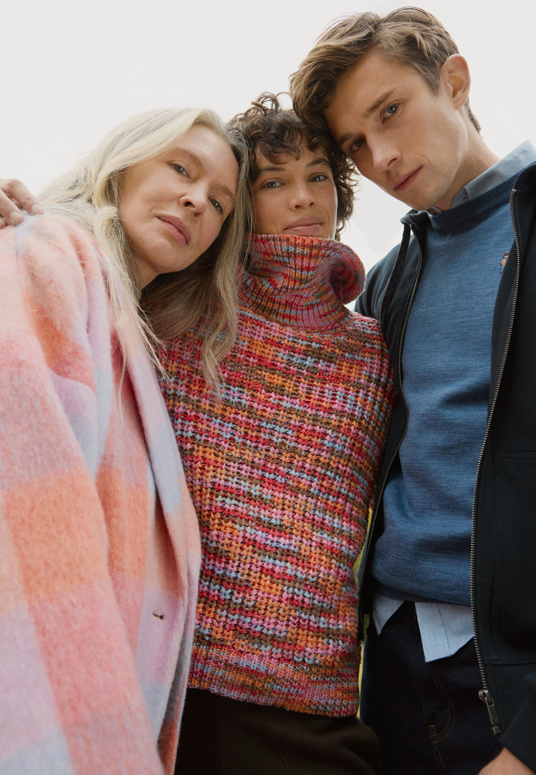 WIELOBARWNY SWETER Z GOLFEM - MELANIE MULTIKOLOR 2