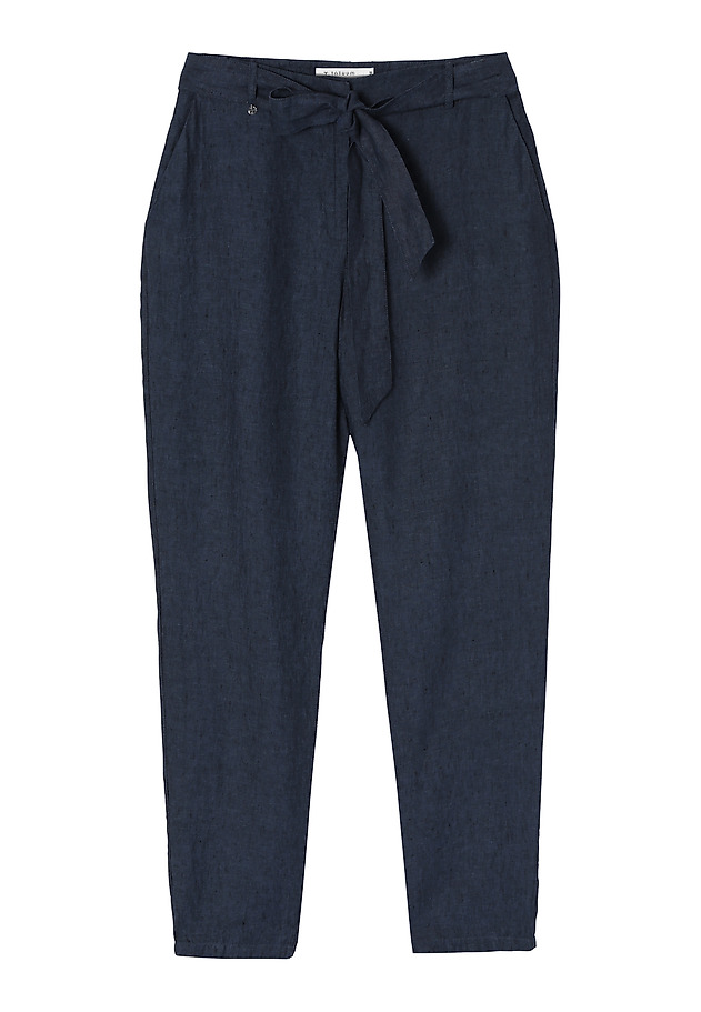 LOOSE LINEN TROUSERS TOMIKO LOOSE LINEN TROUSERS TOMIKO NAVY BLUE 5