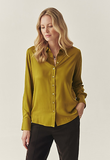 SATIN SHIRT WITH TENCEL™ LYOCELL -  NIKOLA SATIN SHIRT WITH TENCEL™ LYOCELL -  NIKOLA