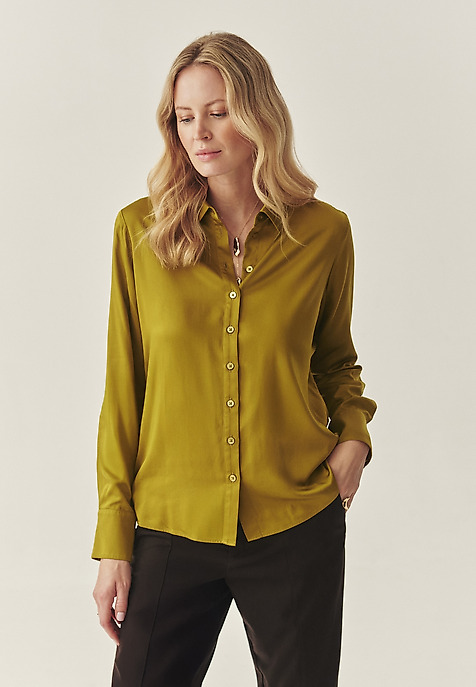 SATIN SHIRT WITH TENCEL™ LYOCELL -  NIKOLA SATIN SHIRT WITH TENCEL™ LYOCELL -  NIKOLA