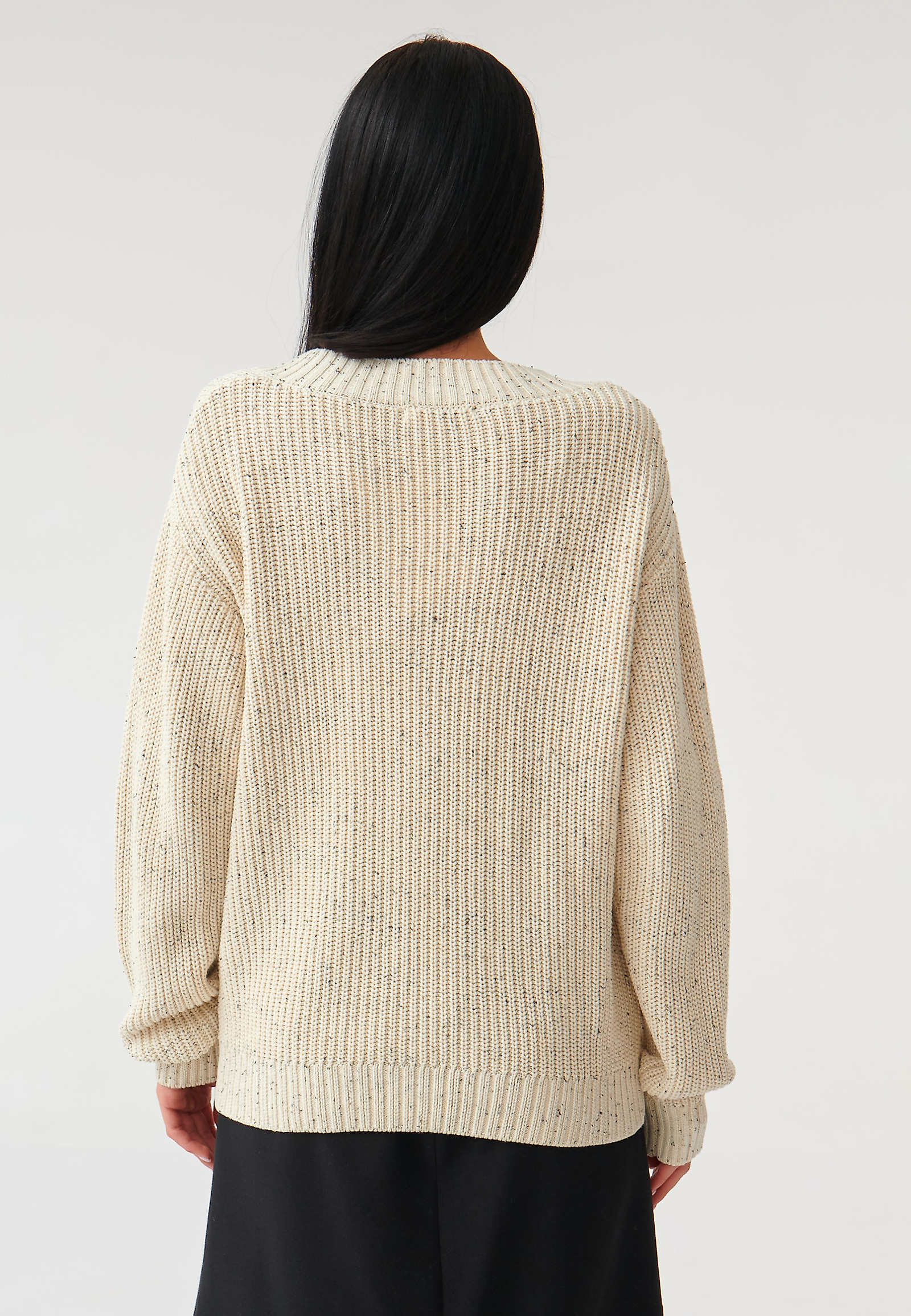 SWETER DAMSKI OVERSIZE EVENEKI SWETER DAMSKI OVERSIZE EVENEKI BEŻOWY 89886