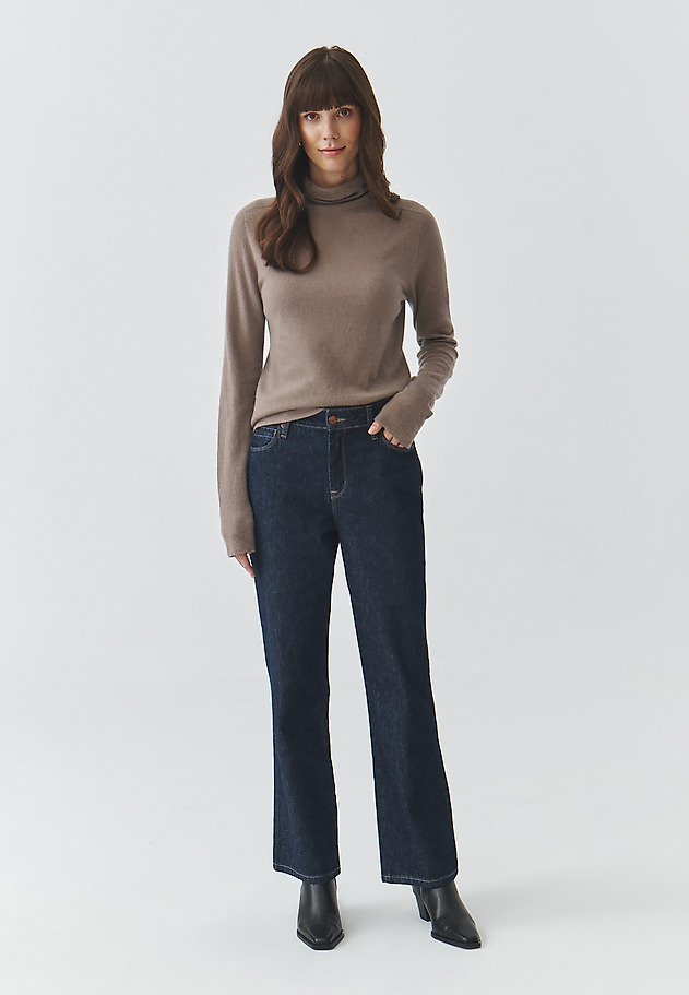 LADIES’ SWEATER MADE FROM CASHMERE AND SILK BLEND - KALEA LADIES’ SWEATER MADE FROM CASHMERE AND SILK BLEND - KALEA BEŻOWY 3