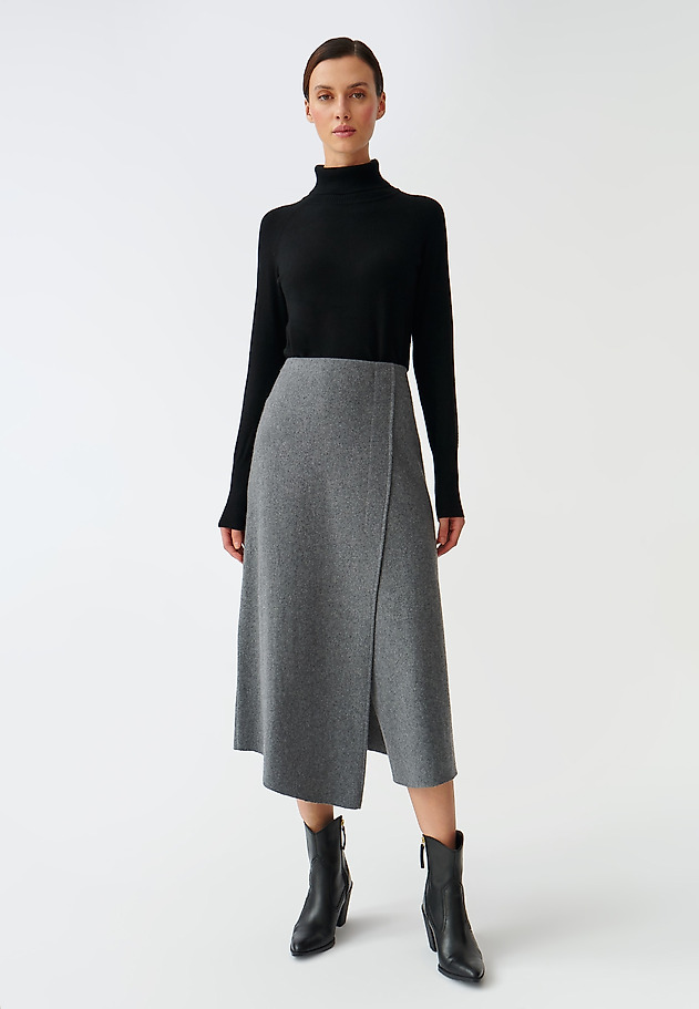 LADIES’ KNEE-LENGTH SKIRT WALIA LADIES’ KNEE-LENGTH SKIRT WALIA SZARY 1