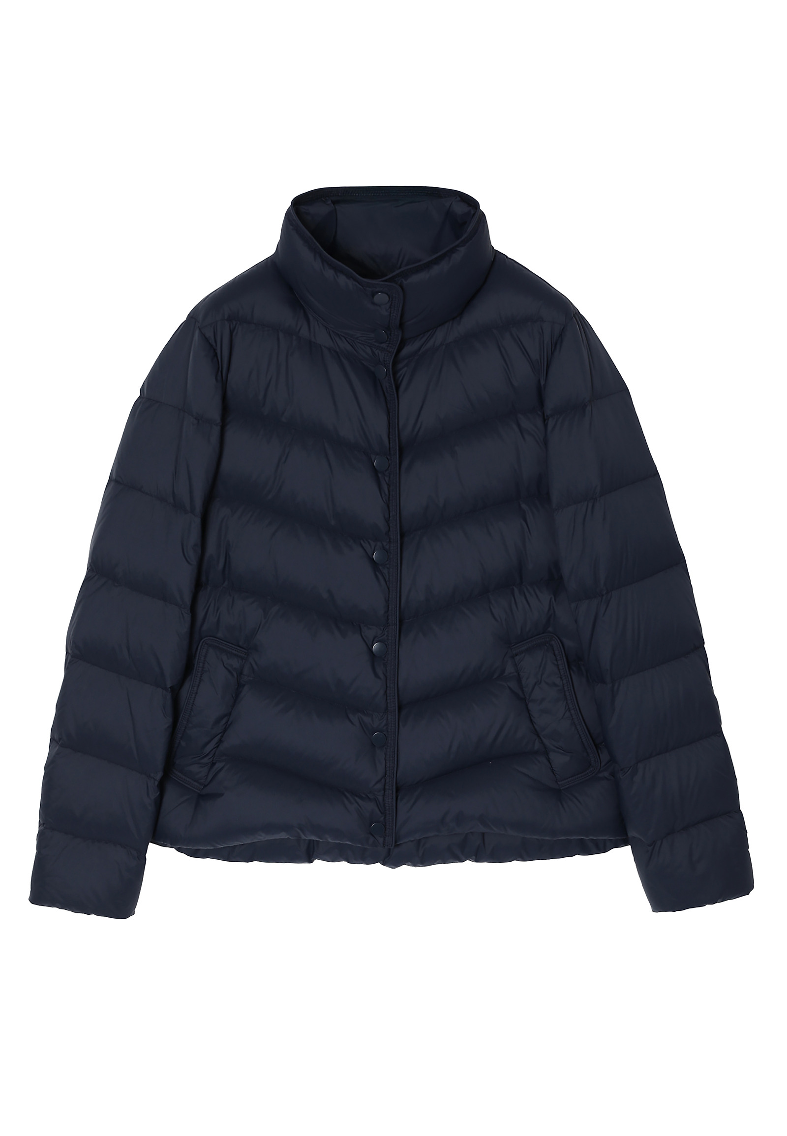 DOWN JACKET WITH STAND-UP COLLAR — MARONA DOWN JACKET WITH STAND-UP COLLAR — MARONA NAVY BLUE 104978