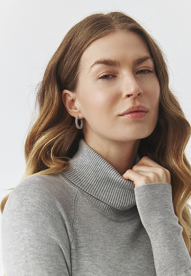 ELEGANT CIRCLE EARRINGS IN SILVER — SPEADS ELEGANT CIRCLE EARRINGS IN SILVER — SPEADS SREBRNY 1