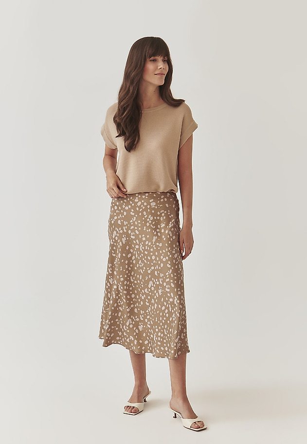 LADIES’ MIDI SATIN SKIRT - SATINI 1 LADIES’ MIDI SATIN SKIRT - SATINI 1 MULTIKOLOR 2