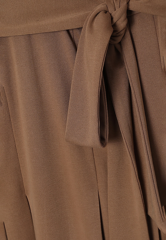 CARAMEL MIDI DRESS WITH BELT - SANDY CARAMEL MIDI DRESS WITH BELT - SANDY BEŻOWY 9