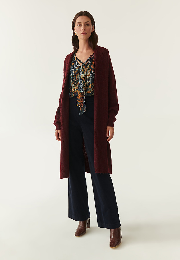 LADIES' LONG CARDIGAN JEMALO LADIES' LONG CARDIGAN JEMALO RED 4