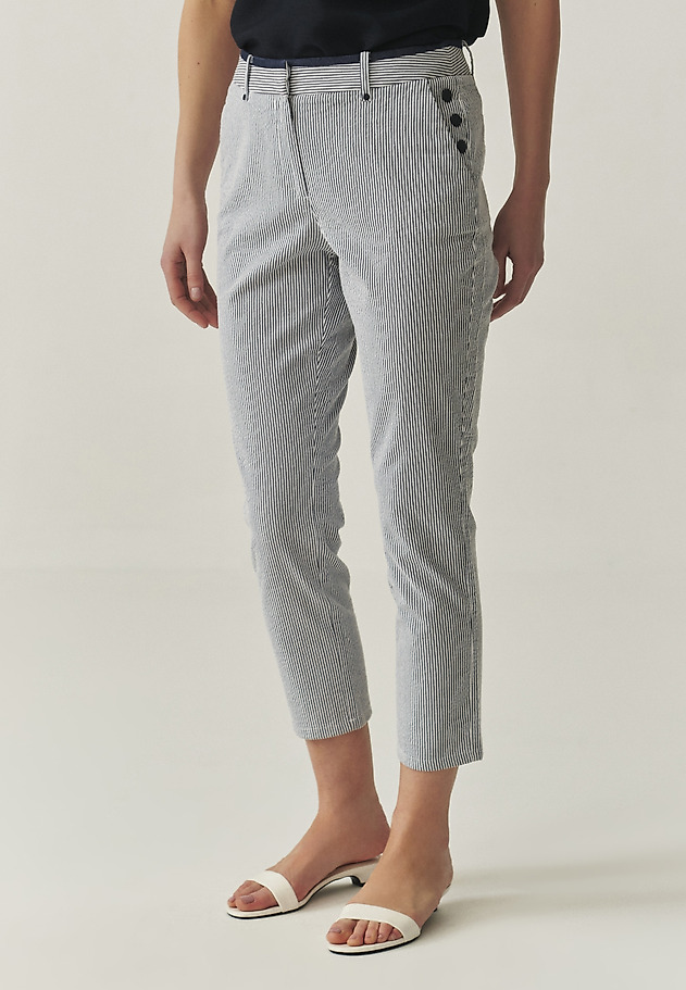 COTTON STRIPED TROUSERS - SEROKI COTTON STRIPED TROUSERS - SEROKI MULTIKOLOR 2